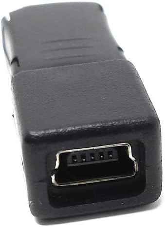 System-S USB 2.0 Adapter Micro B Stecker auf Micro B Buchse in Schwarz