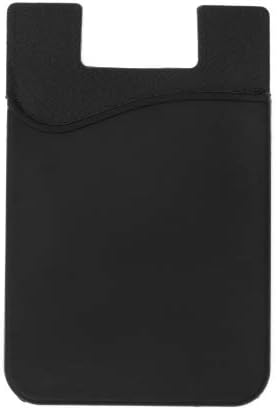 Smartphone Kartenhalter Silikon schwarz Universal | System-S