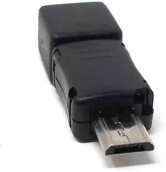 System-S USB 2.0 Adapter Micro B Stecker auf Micro B Buchse in Schwarz