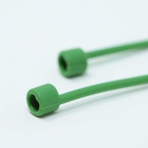 Silikon Halteband Holder für AirPods Kopfhörer grün 52 cm | System-S