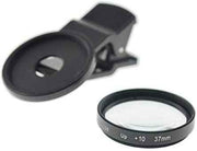 System-S Nahaufnahme Close-Up Linse 10X Vergrößerung 37mm Objektiv für Smartphone Tablet