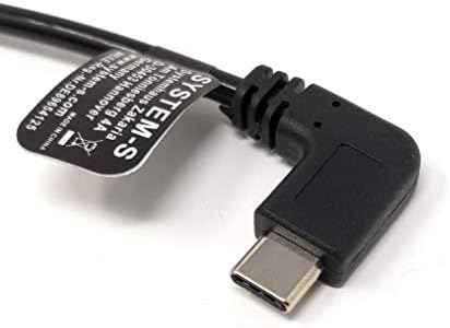 SYSTEM-S USB Kabel Typ A auf USB Typ C 3.1 90° gewinkelt  Spiralkabel  40 Bis 100 cm
