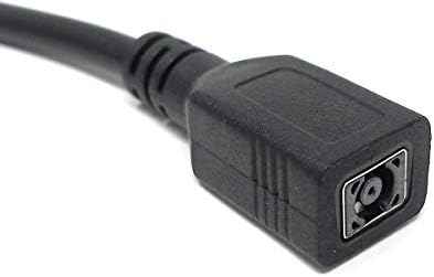 SYSTEM-S DC 20 V Kabel 7,5 cm 7,4 x 5,0 mm Buchse zu 4,5 x 3,0 mm Stecker Schwarz