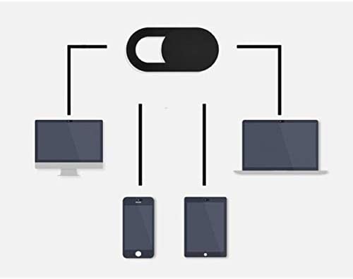 Webcam Abdeckung selbstklebend schwarz 18,5×9×0,8 mm | System-S