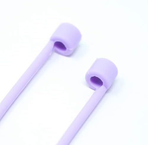 Halteband für AirPods Kopfhörer Lila 52 cm rutschfest | System-S