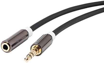 SYSTEM-S 3.5mm Klinke AUX Stereo Stecker auf 3.5mm Klinke AUX Stereo Buchse 100 cm 3 Polig