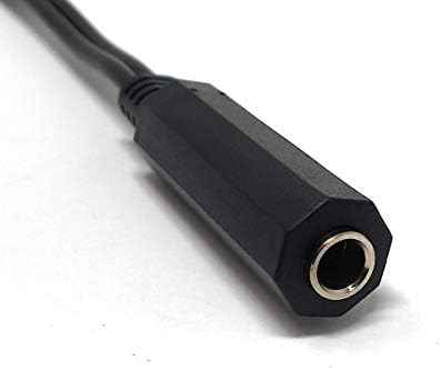 SYSTEM-S Audio Y Kabel 22 cm 6,35 mm Stereo 2x Klinke Stecker zu Buchse Adapter Schwarz