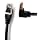 Netzwerkkabel 0,5 m RJ45 Stecker Ethernetkabel Winkel schwarz 72190059