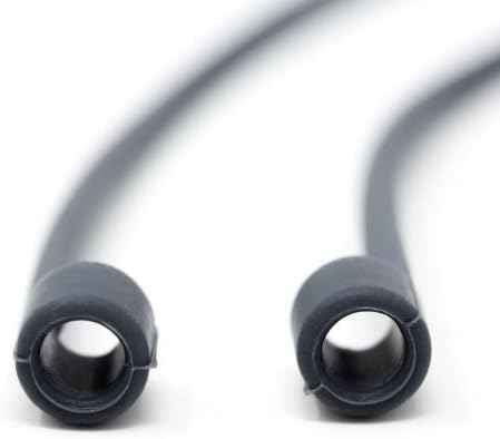 System-S 1x Silikon Halteband Holder für AirPods Kopfhörer in Grau