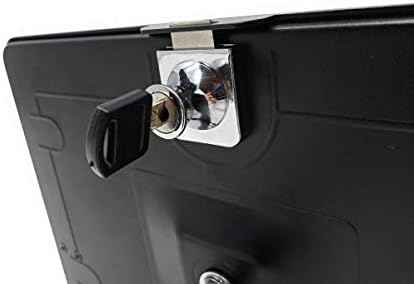 SYSTEM-S Stangen Halterung mit Schloss Befestigung aus Metall in Schwarz für iPad Pro 11"