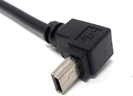 SYSTEM-S USB 2.0 Kabel 22 cm Mini B Stecker zu Micro B Stecker Winkel Schwarz