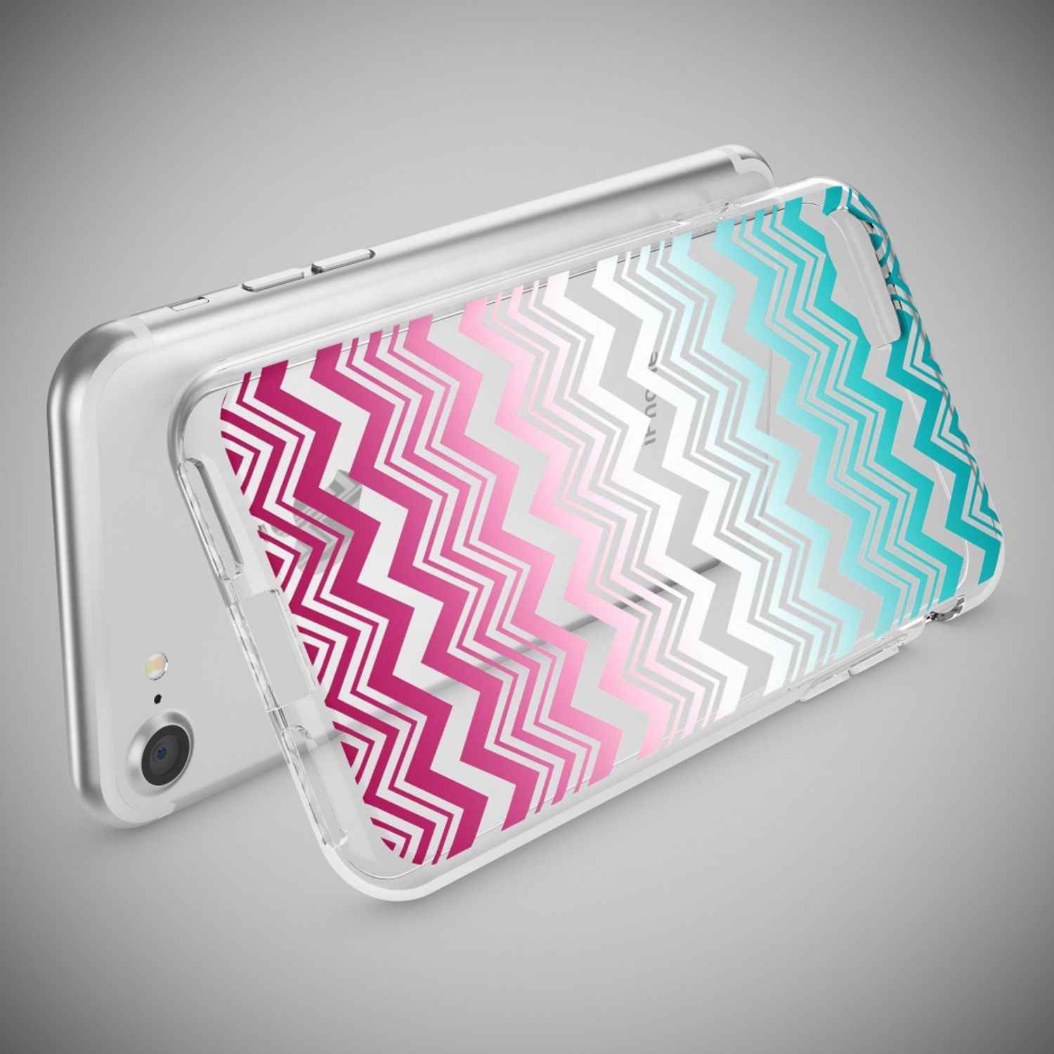iPhone 7 Hülle Handyhülle von NALIA, Motiv Case Cover Bumper Transparent Klar