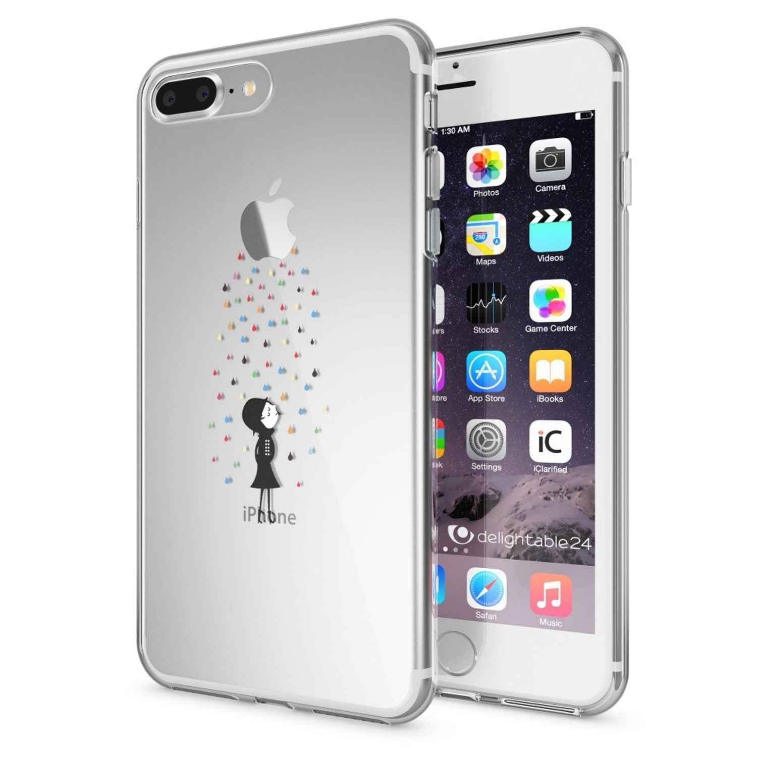 iPhone 8 Plus / 7 Plus Hülle Handyhülle von NALIA, Silikon Case Cover Bumper