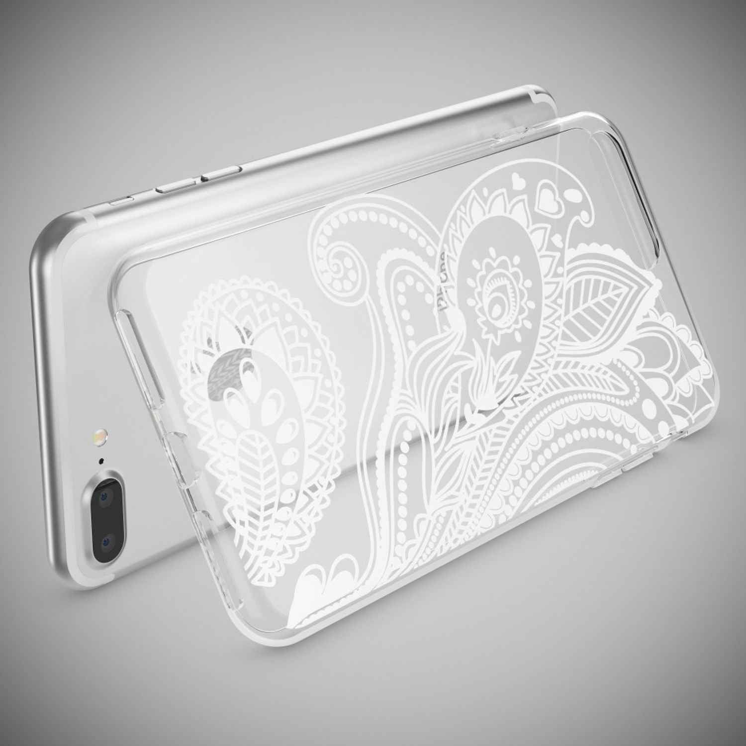 iPhone 8 Plus / 7 Plus Hülle Handyhülle von NALIA, Silikon Case Cover Bumper