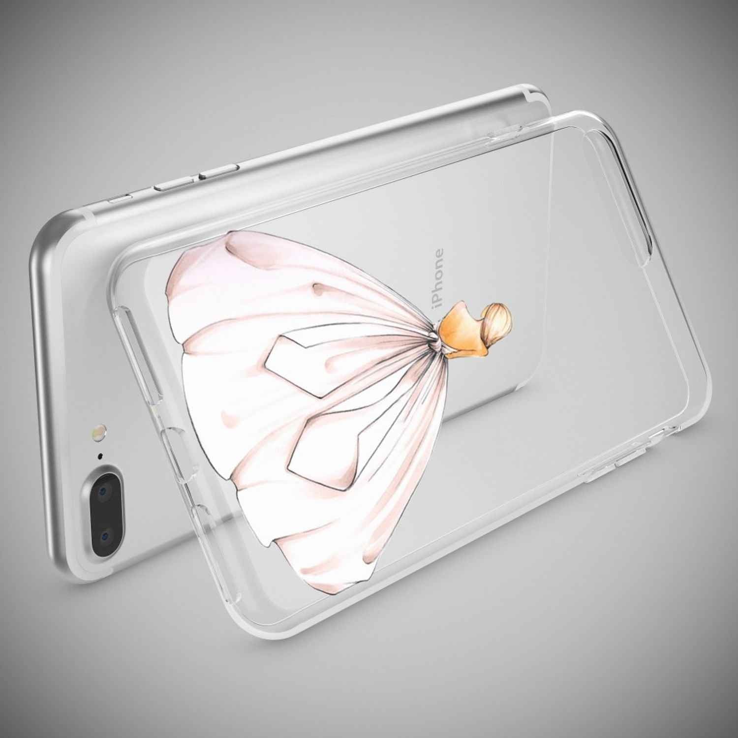 iPhone 8 Plus / 7 Plus Hülle Handyhülle von NALIA, Silikon Case Cover Bumper