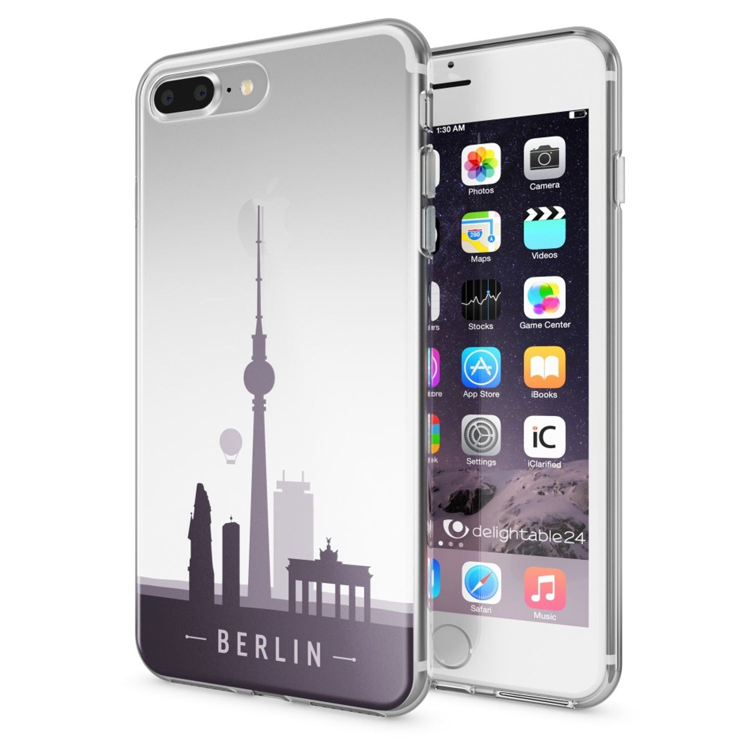 Handyhülle TPU Silikon durchsichtig für iPhone 8 Plus / 7 Plus | NALIA Berlin