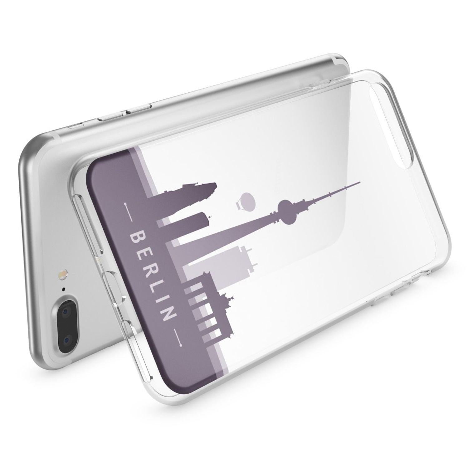 Handyhülle TPU Silikon durchsichtig für iPhone 8 Plus / 7 Plus | NALIA Berlin