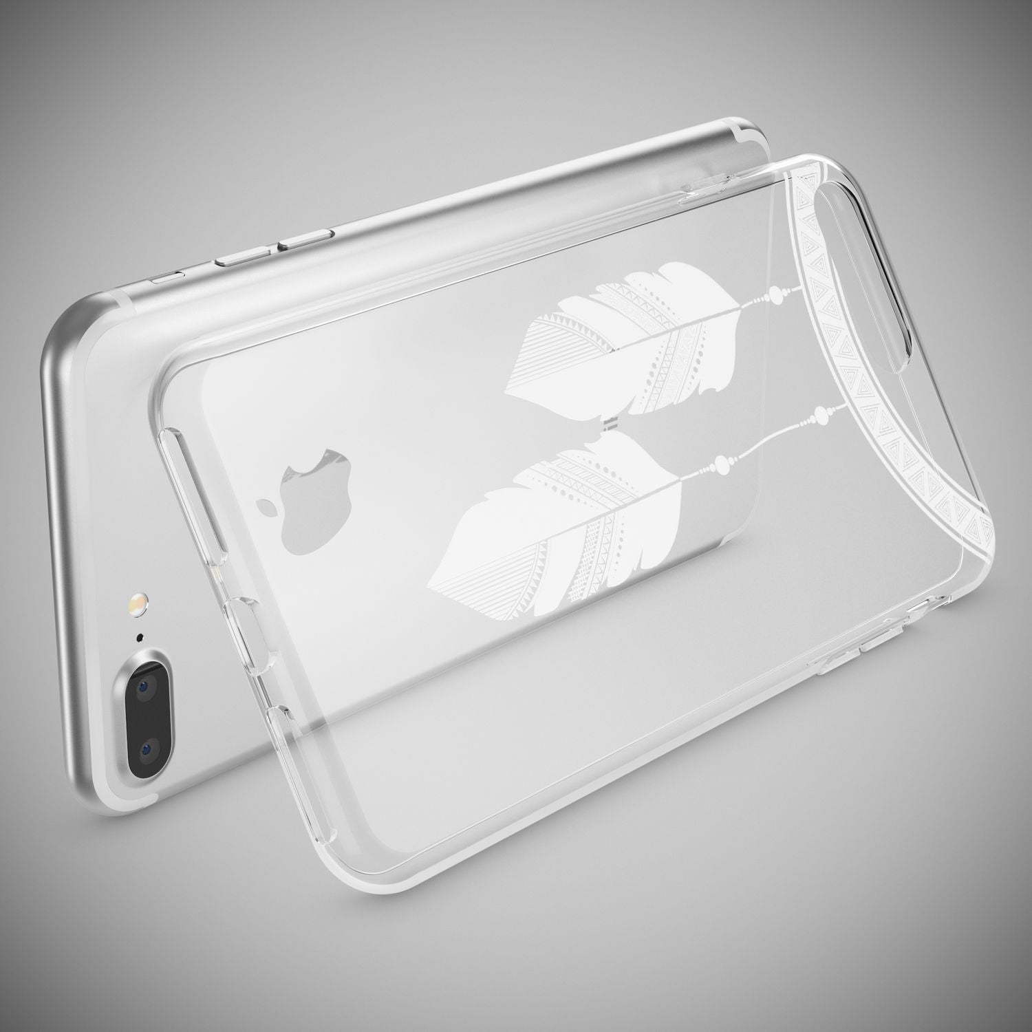 Handyhülle TPU Silikon durchsichtig für iPhone 8 Plus / 7 Plus | NALIA Berlin