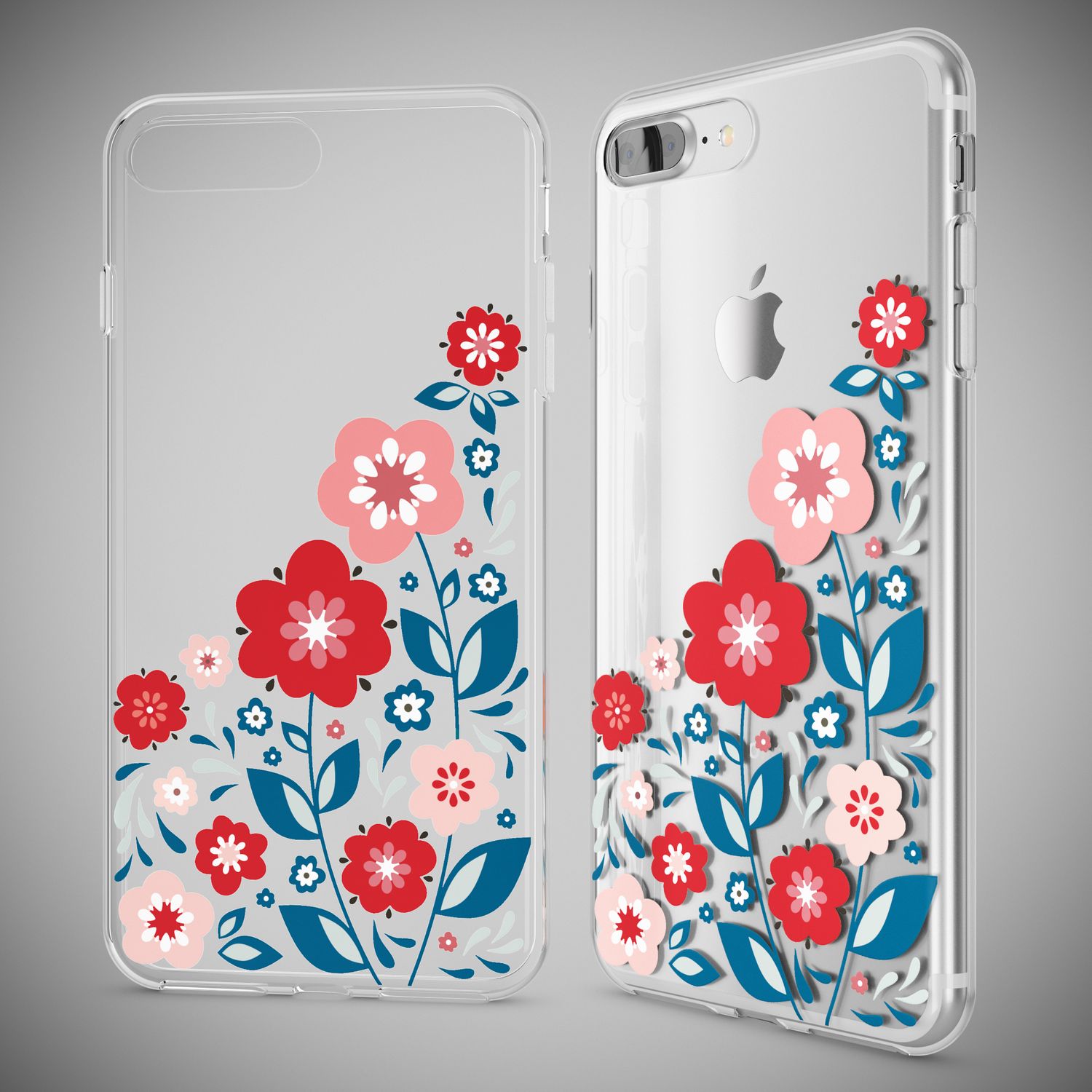 Handyhülle TPU Silikon durchsichtig für iPhone 8 Plus / 7 Plus | NALIA Berlin