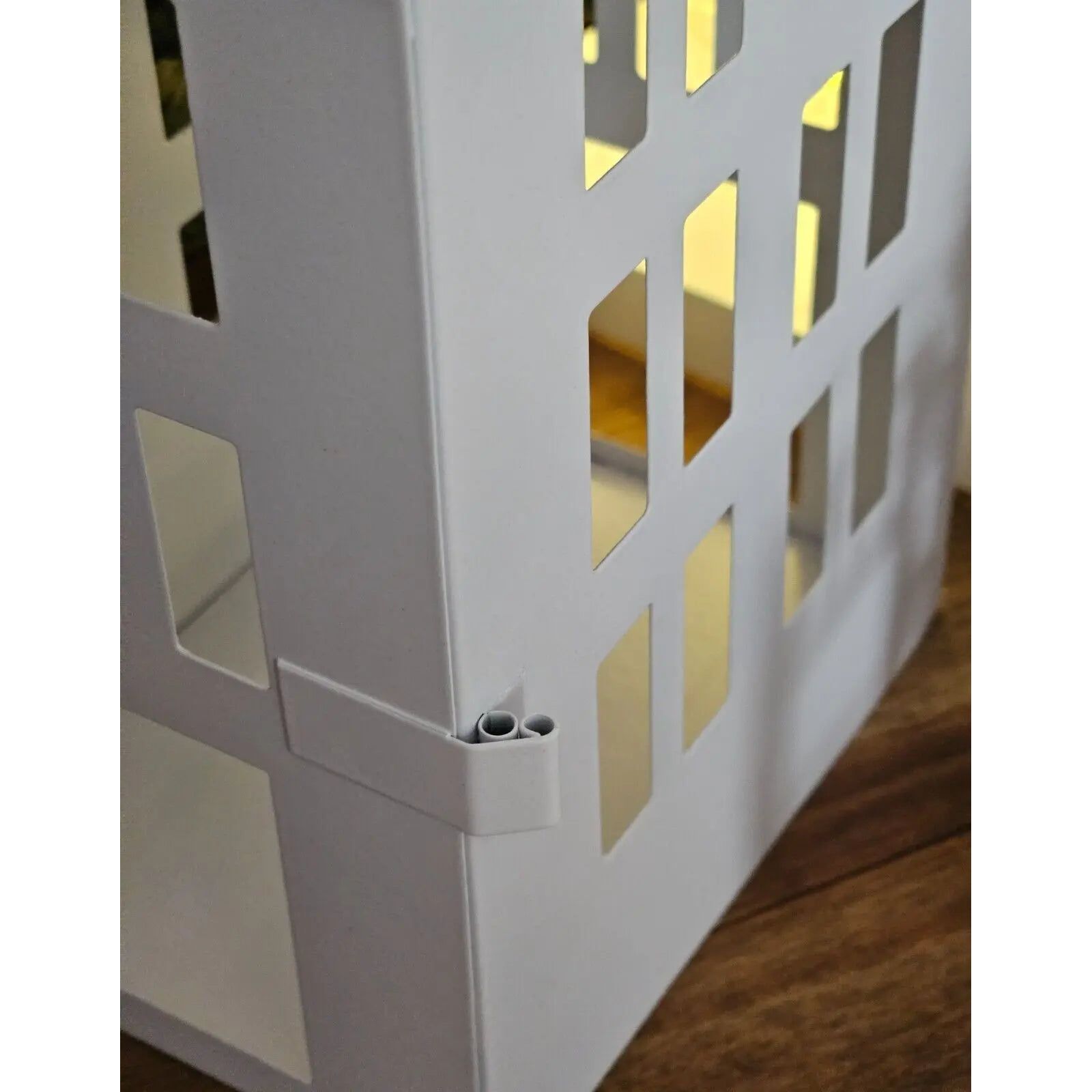 Laternenhäuser aus Metall in Weiß, 3er Set für stilvolle Dekoration