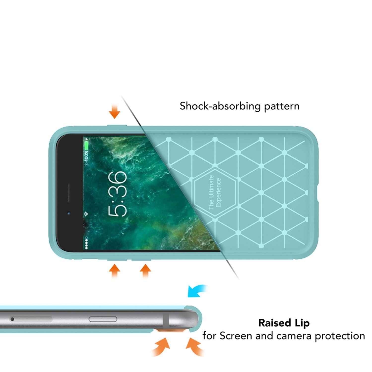 NALIA Handyhülle für Apple iPhone 7 Hülle, Karbon Optik Stylische Handyhülle