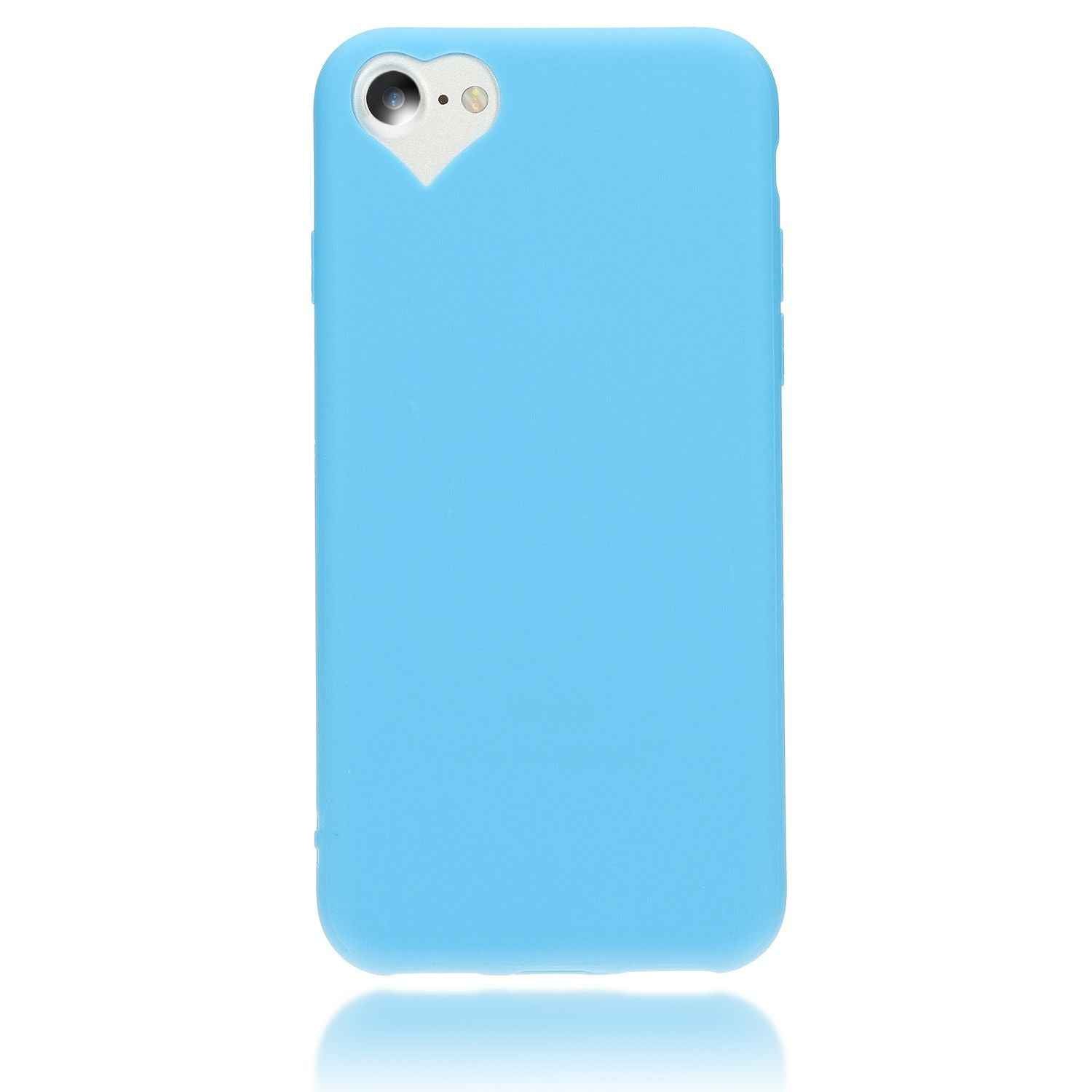NALIA Handy Hülle für iPhone SE 2022 / SE 2020 / 8 / 7, Herz Case Cover Schutz
