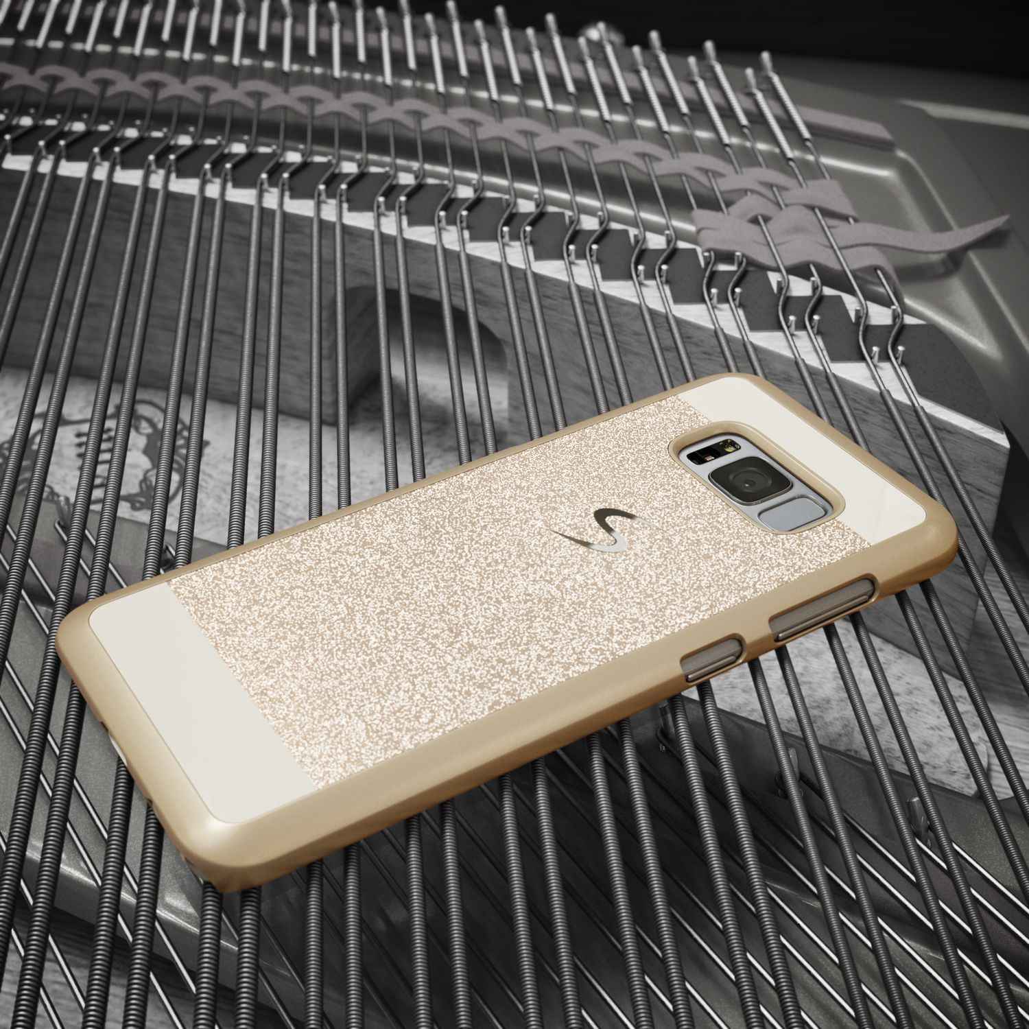 Samsung Galaxy S8 Plus Hülle Handyhülle von NALIA, Glitzer Case Schutzhülle Cover