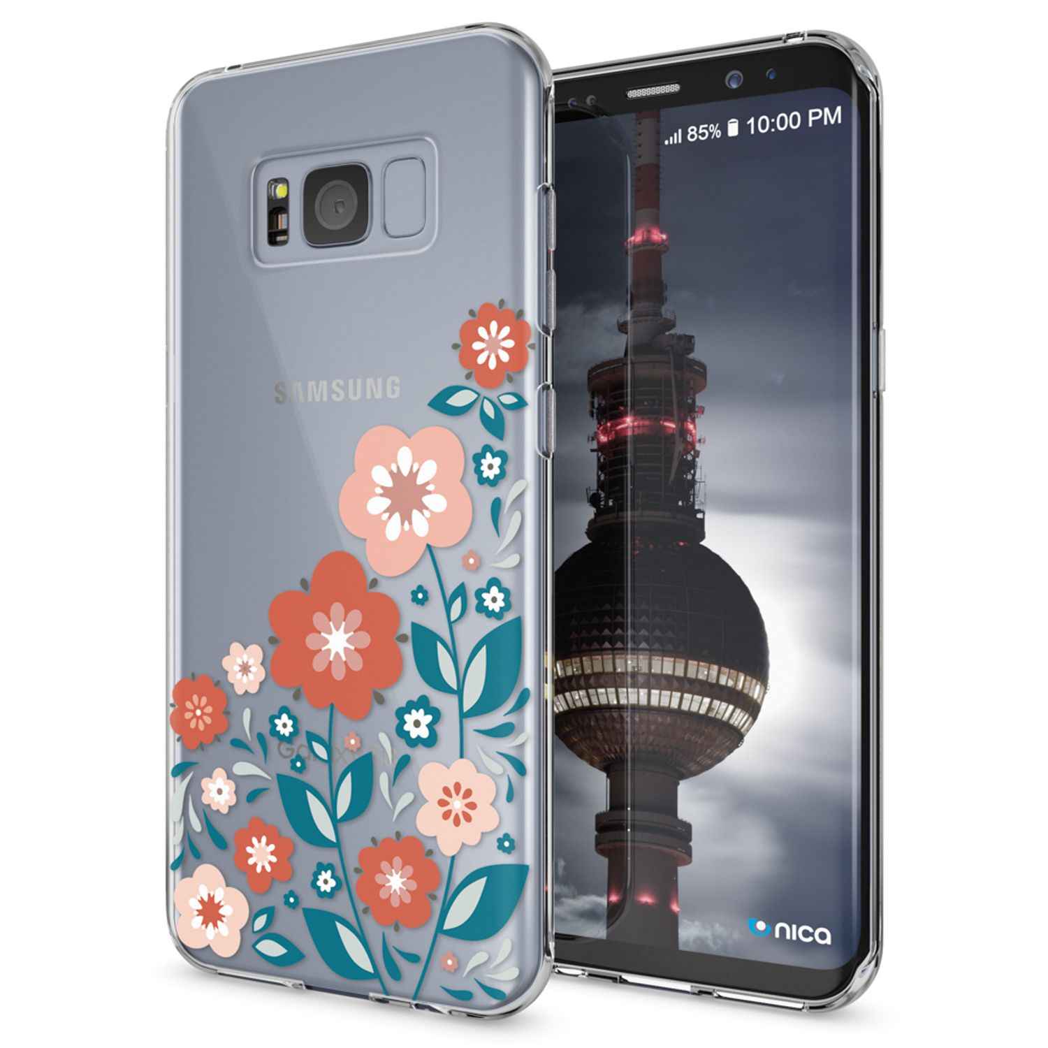 Samsung Galaxy S8 Hülle Handyhülle von NALIA, Slim Silikon Motiv Case Schutzhülle