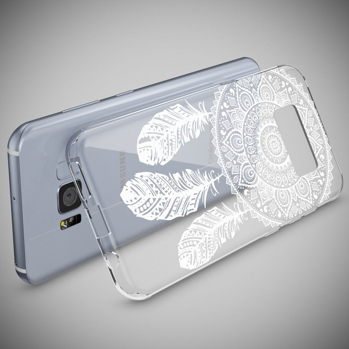 Silikon Handyhülle für Samsung Galaxy S8 Plus durchsichtig mit Motiv