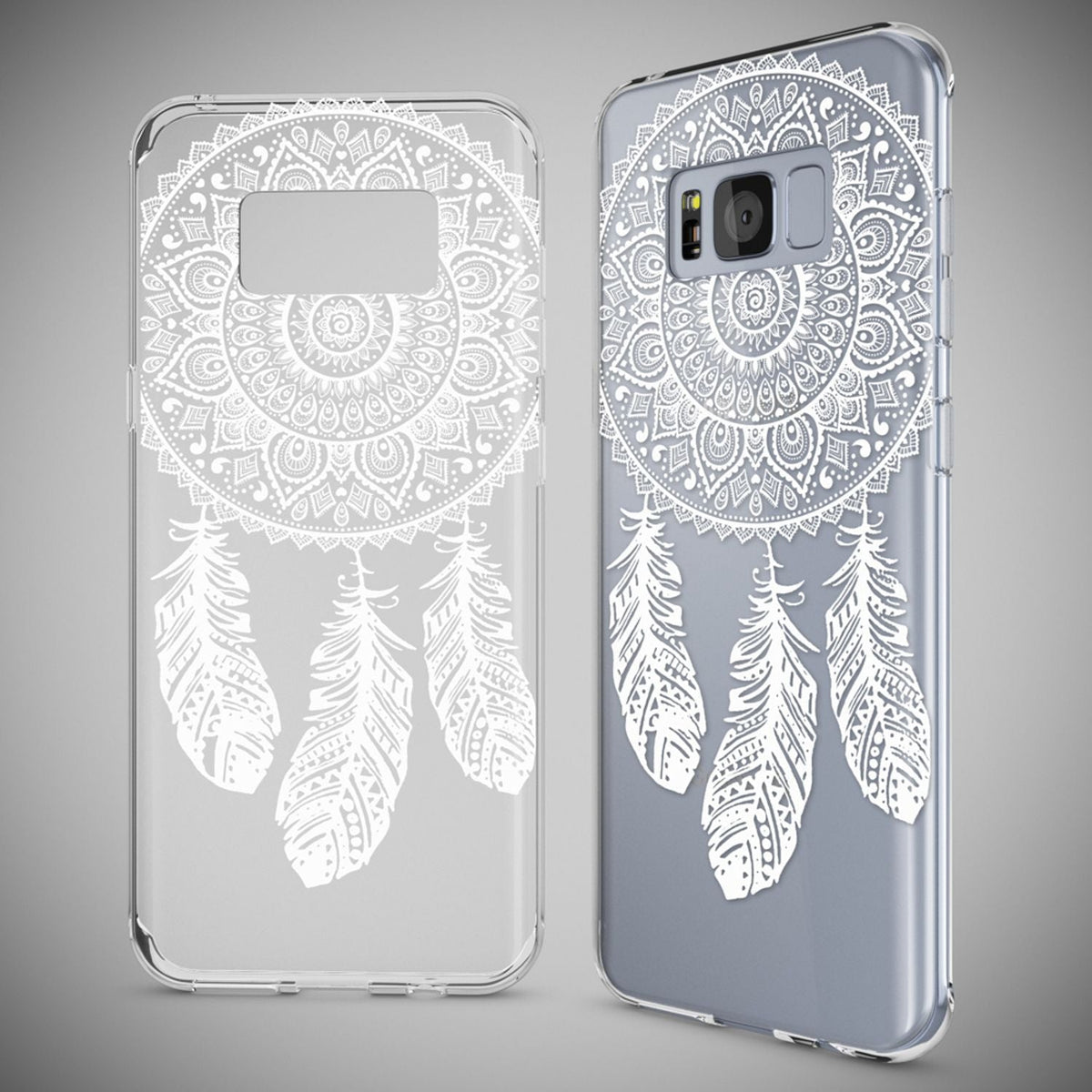 Silikon Handyhülle für Samsung Galaxy S8 Plus durchsichtig mit Motiv