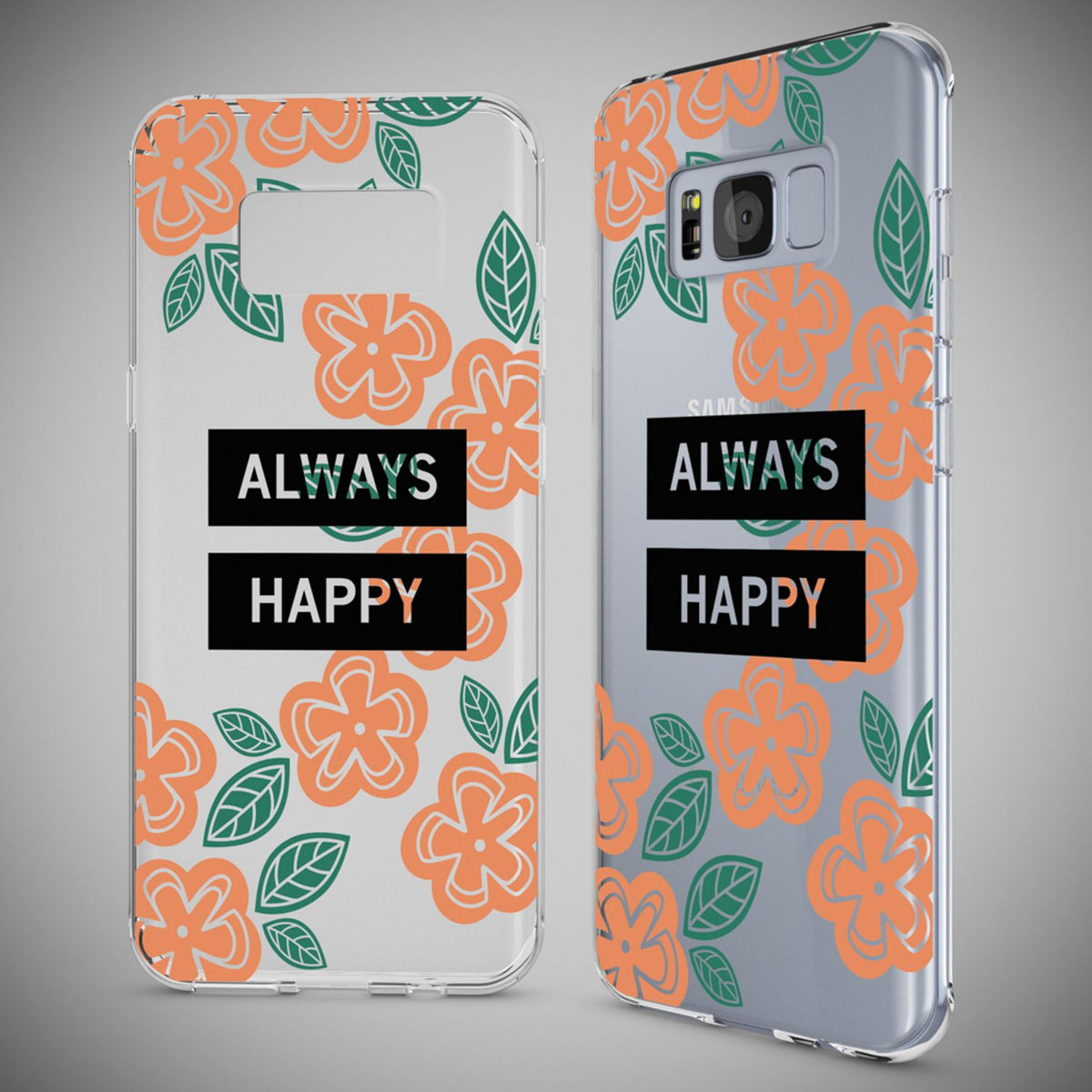 Silikon Handyhülle für Samsung Galaxy S8 Plus durchsichtig mit Motiv