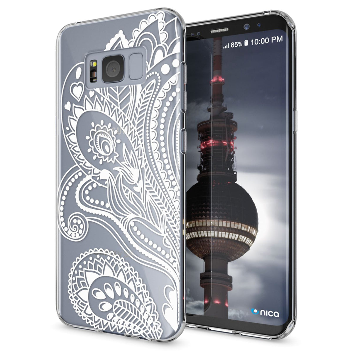 Silikon Handyhülle für Samsung Galaxy S8 Plus durchsichtig mit Motiv
