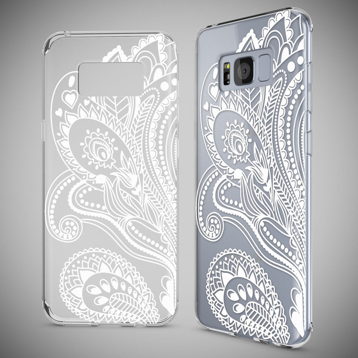 Silikon Handyhülle für Samsung Galaxy S8 Plus durchsichtig mit Motiv