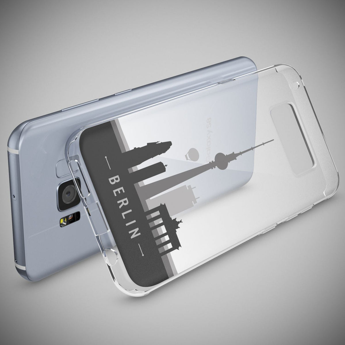 Silikon Handyhülle für Samsung Galaxy S8 Plus durchsichtig mit Motiv