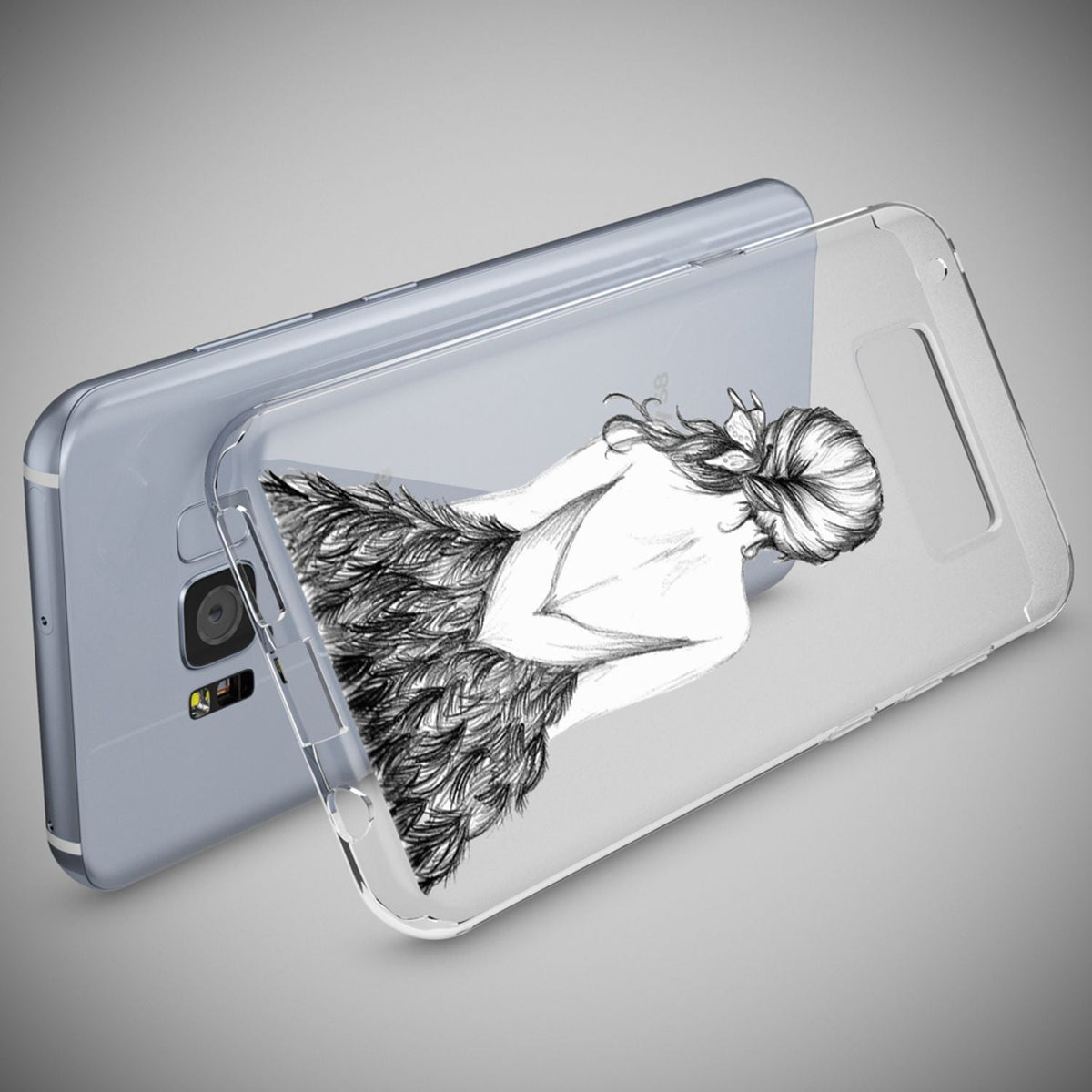 Silikon Handyhülle für Samsung Galaxy S8 Plus durchsichtig mit Motiv