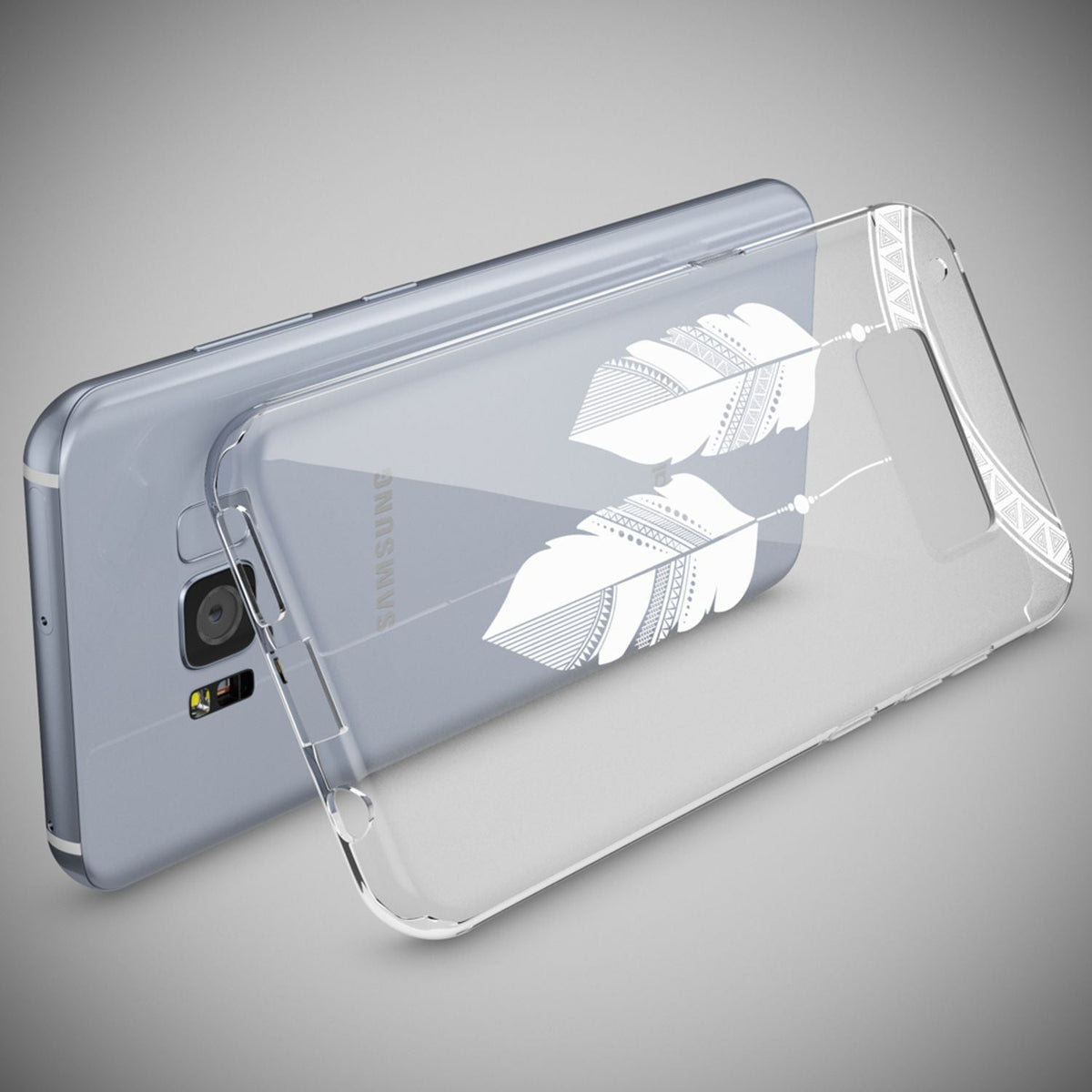 Silikon Handyhülle für Samsung Galaxy S8 Plus durchsichtig mit Motiv