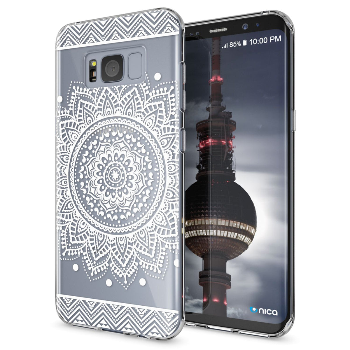 Silikon Handyhülle für Samsung Galaxy S8 Plus durchsichtig mit Motiv
