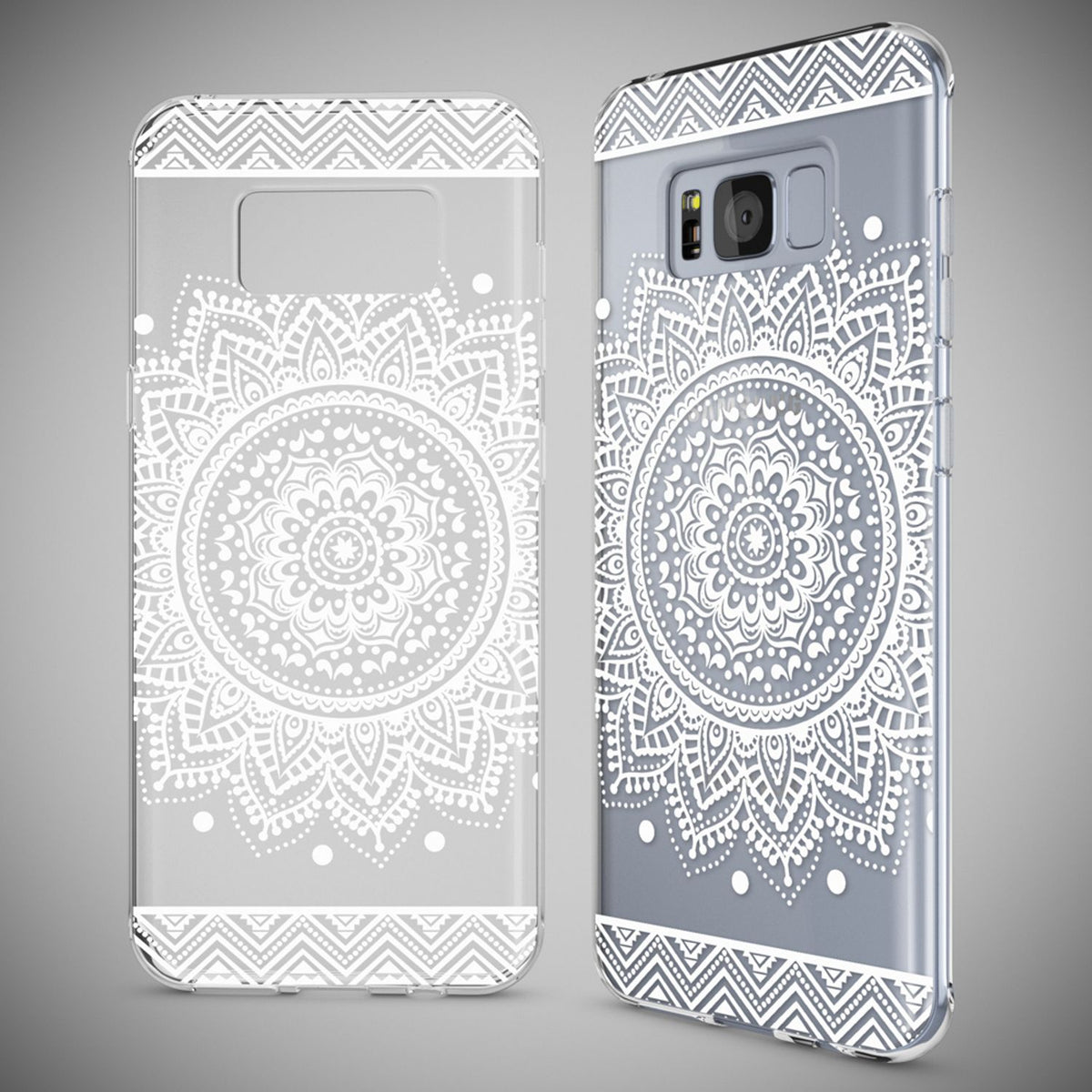 Silikon Handyhülle für Samsung Galaxy S8 Plus durchsichtig mit Motiv