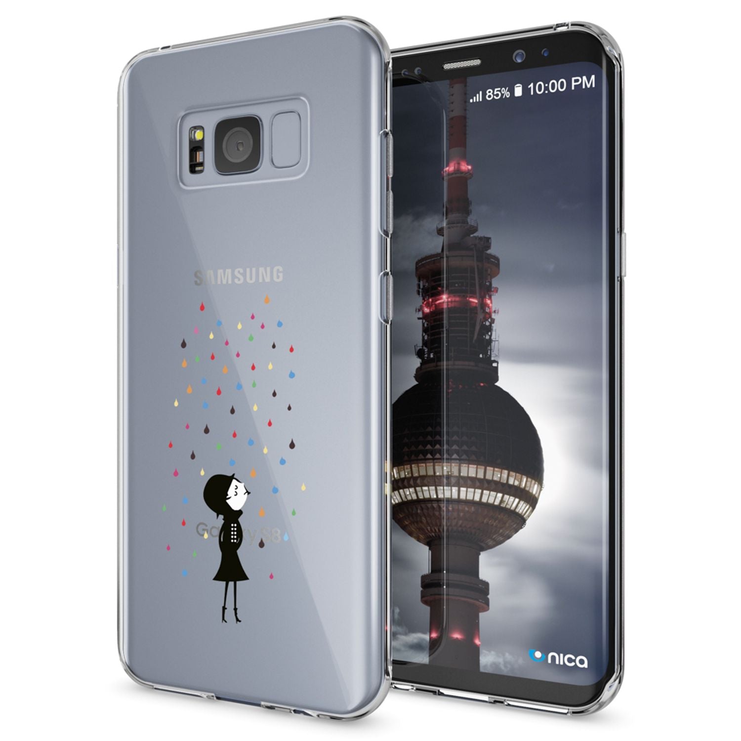 Handyhülle für Samsung Galaxy S8 TPU Silikon Transparent | NALIA Berlin