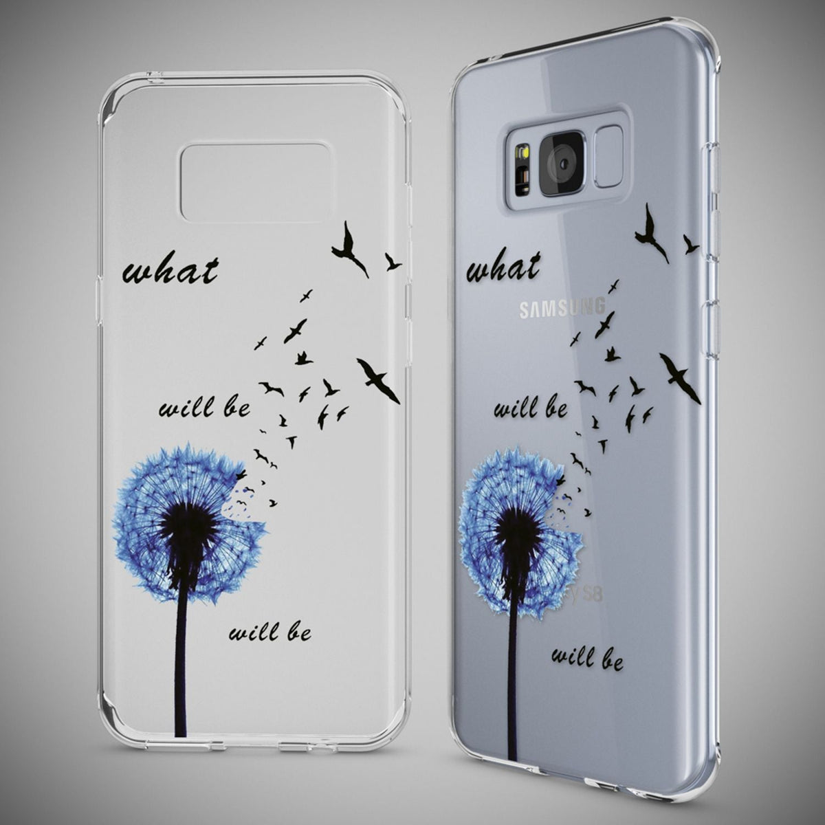 Silikon Handyhülle für Samsung Galaxy S8 Plus durchsichtig mit Motiv
