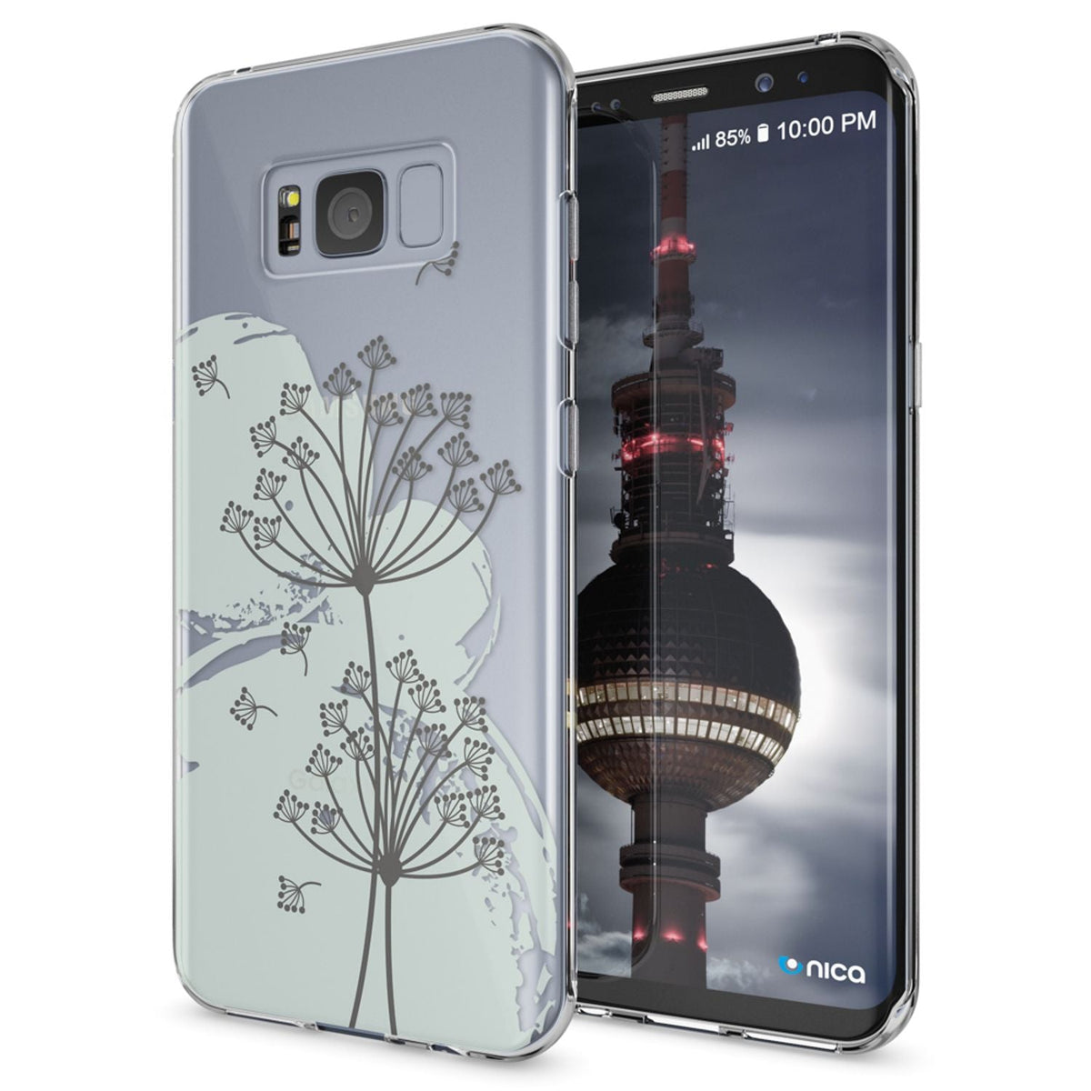 Silikon Handyhülle für Samsung Galaxy S8 Plus durchsichtig mit Motiv