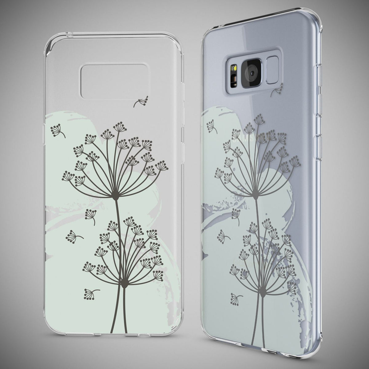 Silikon Handyhülle für Samsung Galaxy S8 Plus durchsichtig mit Motiv
