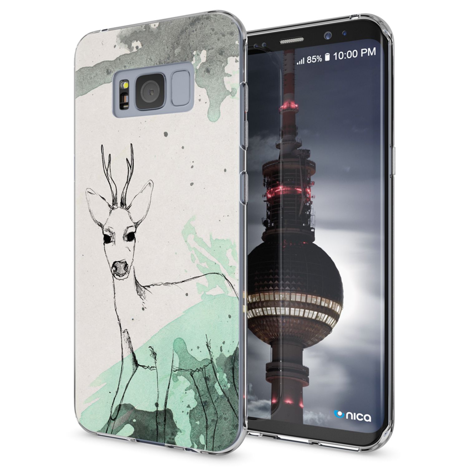 Handyhülle für Samsung Galaxy S8 TPU Silikon Transparent | NALIA Berlin