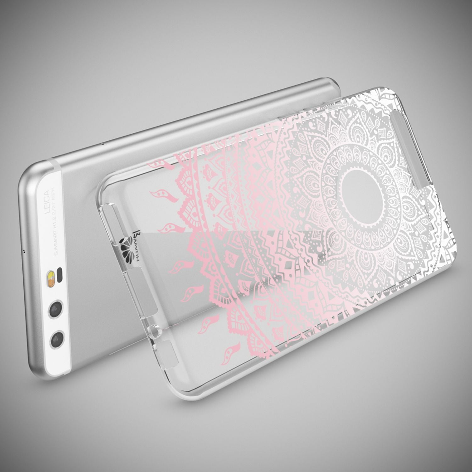 Handyhülle Slim Silikon durchsichtig geblümt für Huawei P10 | NALIA Berlin