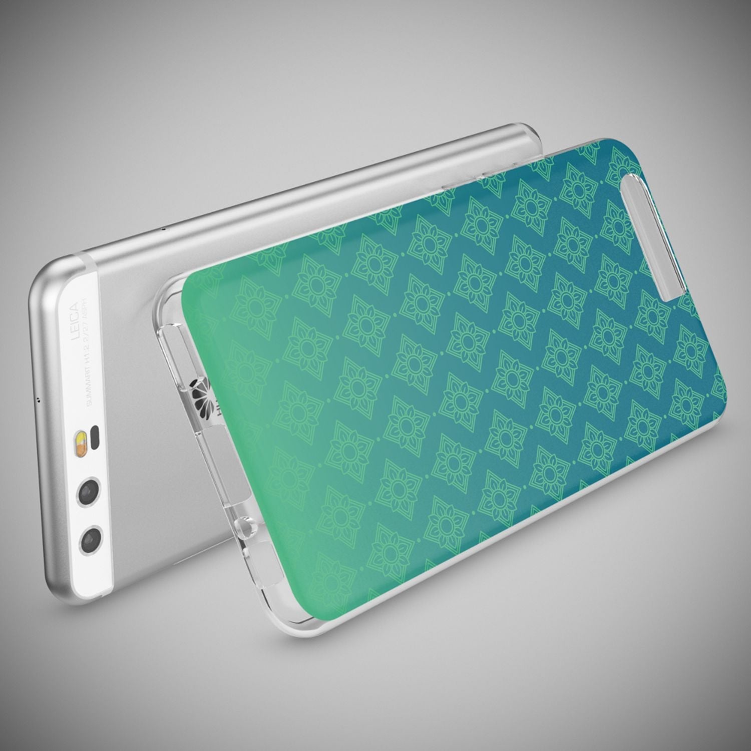 Handyhülle Slim Silikon durchsichtig geblümt für Huawei P10 | NALIA Berlin