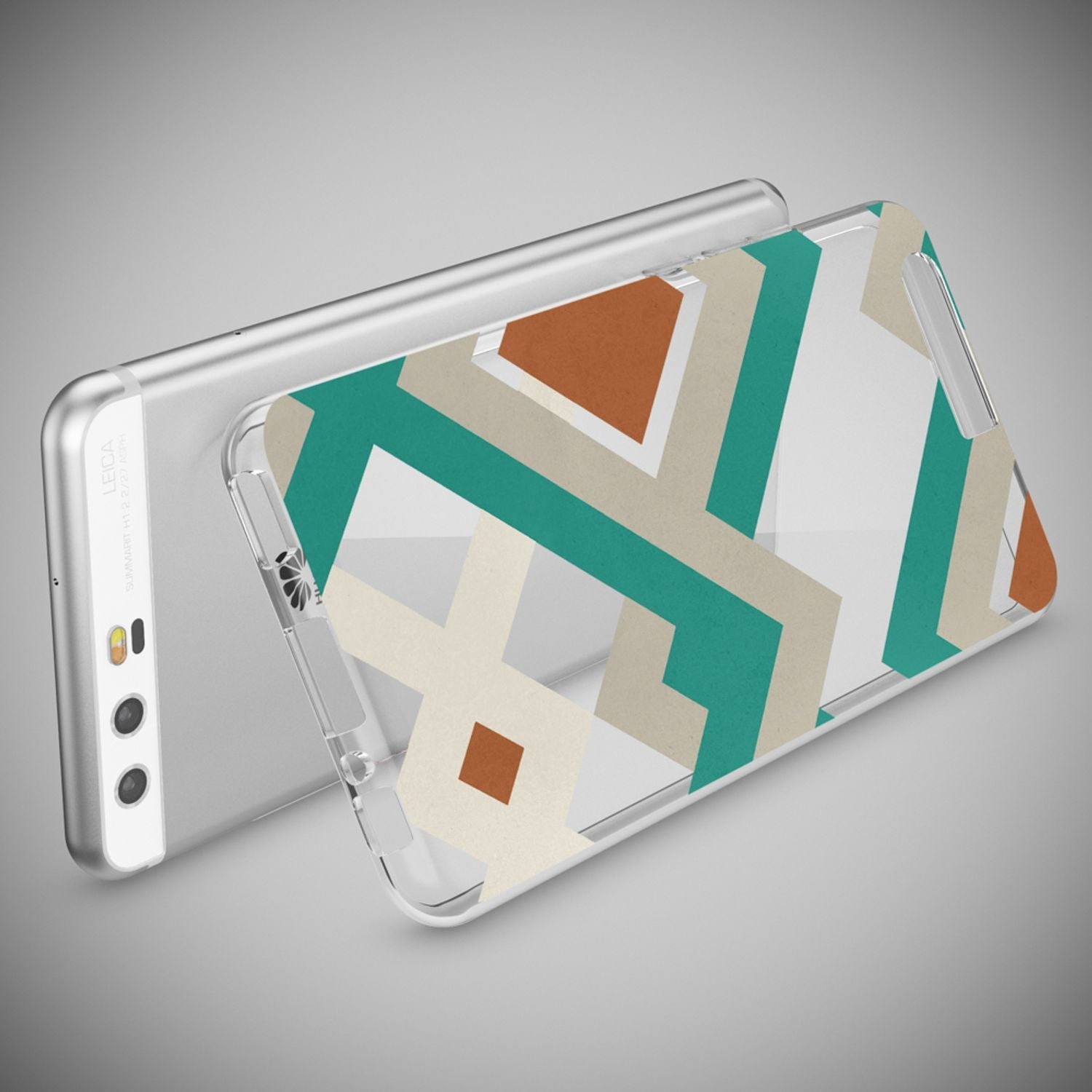Handyhülle Slim Silikon durchsichtig geblümt für Huawei P10 | NALIA Berlin