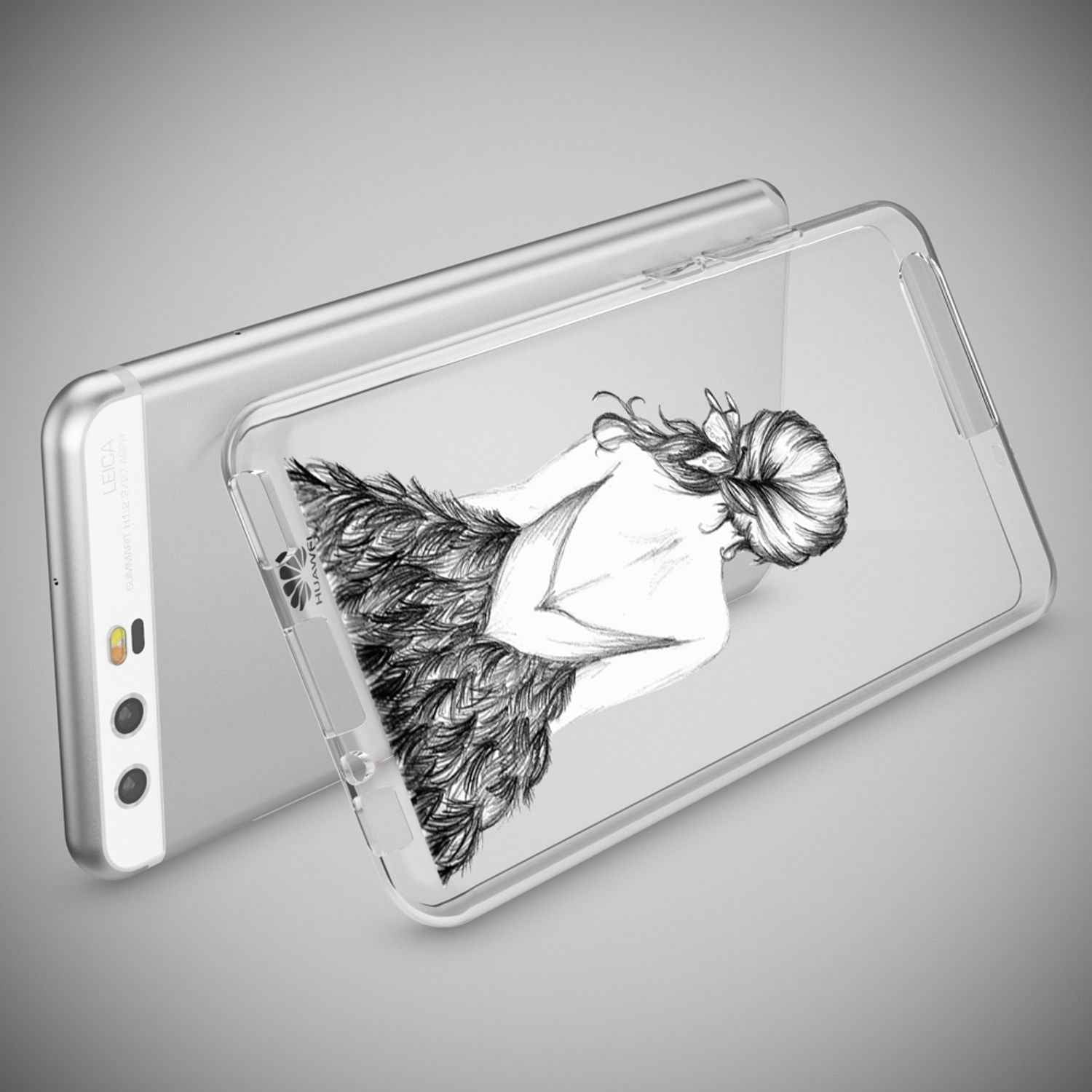 Huawei P10 Hülle Handyhülle von NALIA, Slim Silikon Motiv Case Cover Schutzhülle