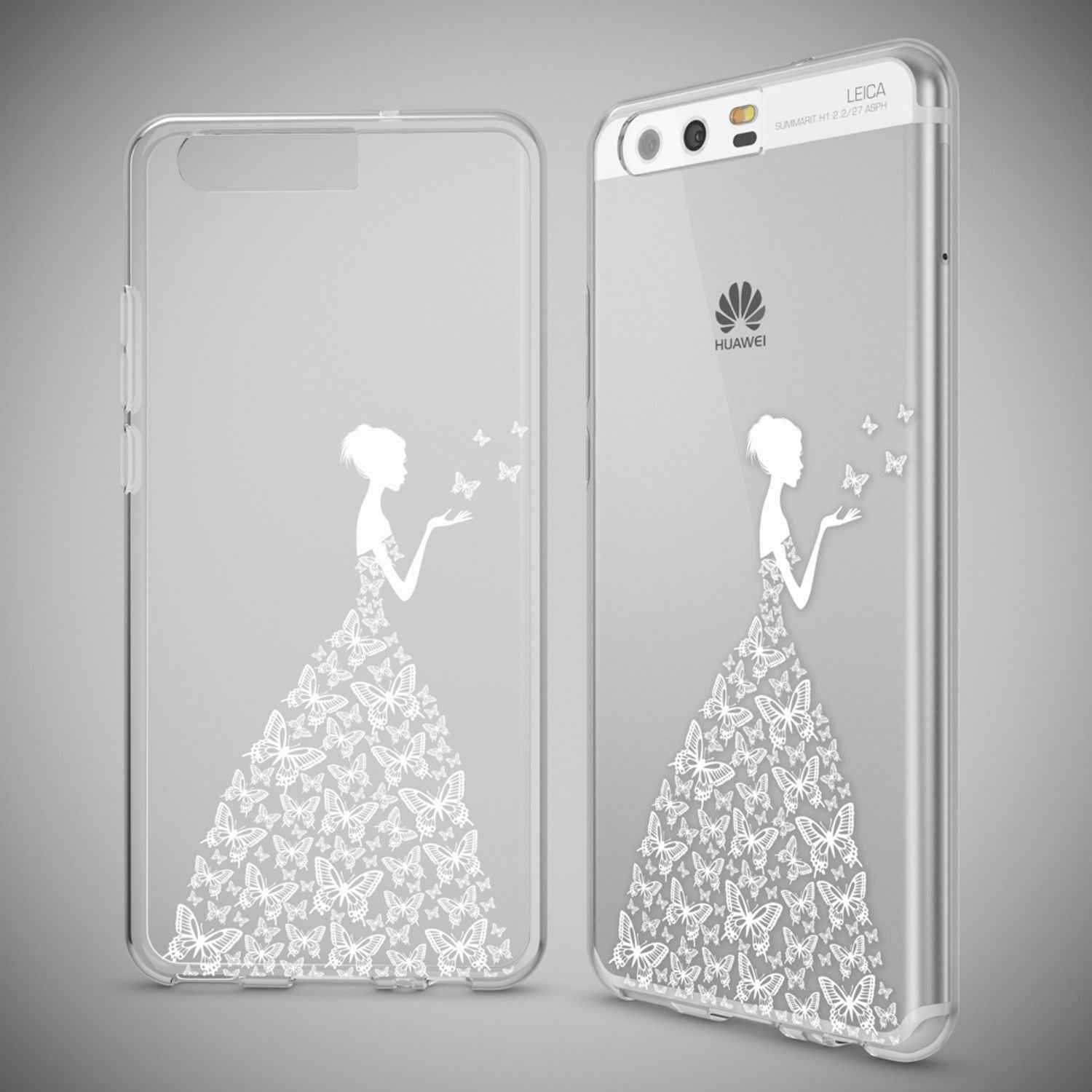 Huawei P10 Hülle Handyhülle von NALIA, Slim Silikon Motiv Case Cover Schutzhülle