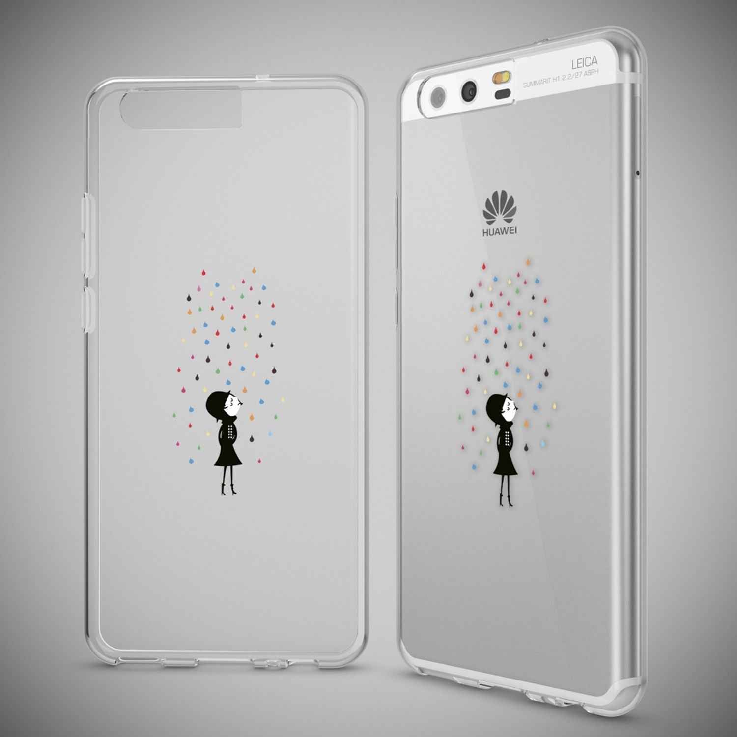 Huawei P10 Hülle Handyhülle von NALIA, Slim Silikon Motiv Case Cover Schutzhülle