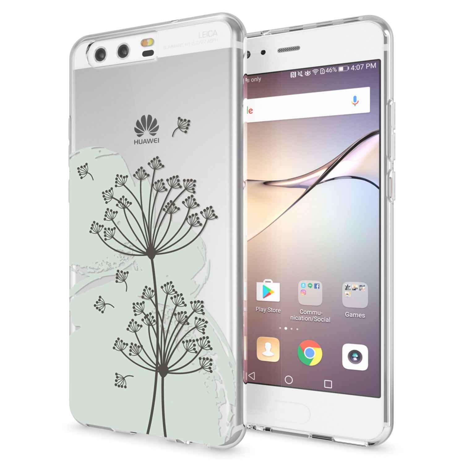 Huawei P10 Hülle Handyhülle von NALIA, Slim Silikon Motiv Case Cover Schutzhülle